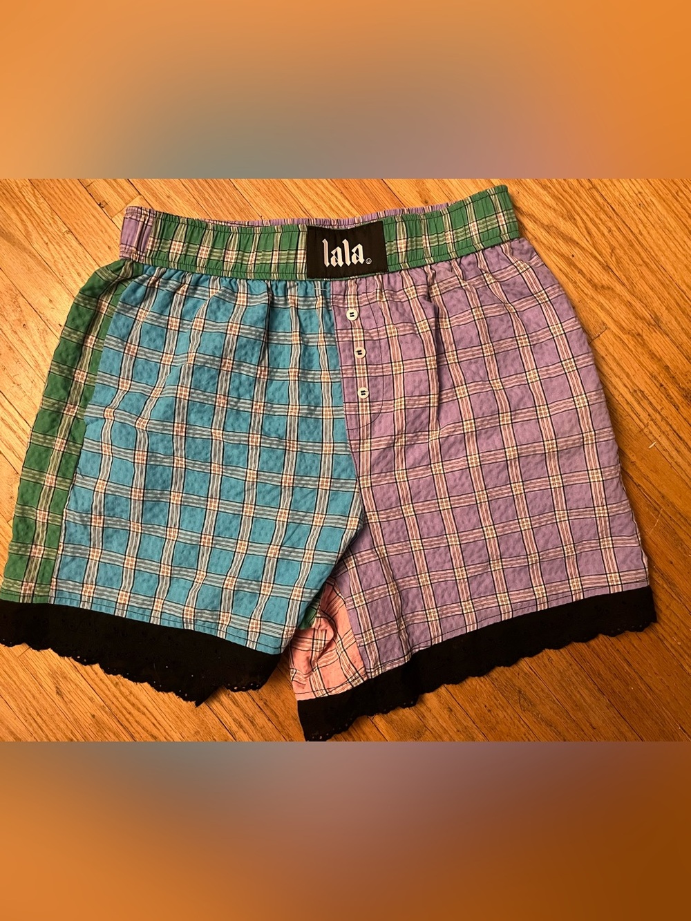 Dressed in Lala Candy Shop Patchwork Boxer Shorts
